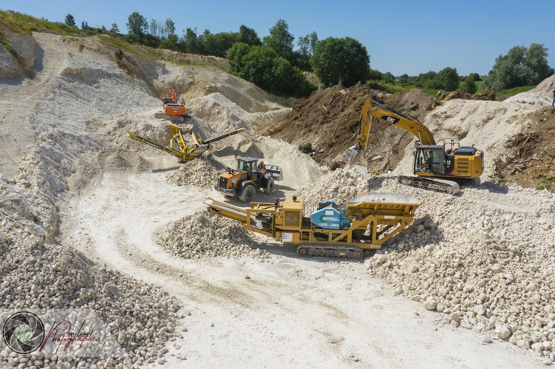 Extraction de craie