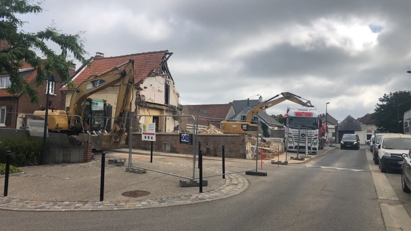 Démolition sélective maison — Vilbert TP Hauts-de-France